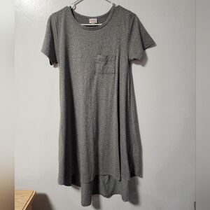 LuLaRoe XXS Gray Casual T-Shirt Dress